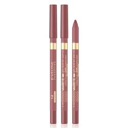Creion de buze gel Variete Gel Matt Waterproof No.3 Dusty Rose, 1.3g, Eveline Cosmetics