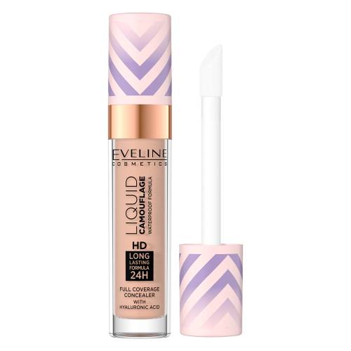 Corector lichid rezistent la apa Camouflage Waterproof Formula 06 Medium Beige, 7.5ml, Eveline Cosmetics