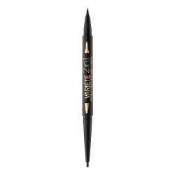 Tus de ochi Variete Double Effect 2in1 Ultra Black, 1 bucata, Eveline Cosmetics