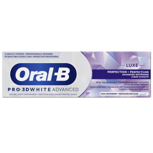 Pasta de dinti Pro 3D White Advanced Luxe Perfection, 75ml, Oral-B