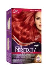 Vopsea de par permanenta Rosu Vulcanic 77/44 Color Perfect, 135ml, Wella