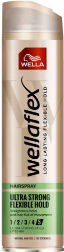 Fixativ cu grad de fixare 5 Ultra Strong Flexible Hold Wellaflex, 250ml, Wella
