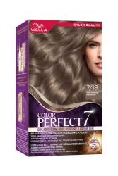 Vopsea de par permanenta Blond Perlat Rece 7/18 Color Perfect, 135ml, Wella