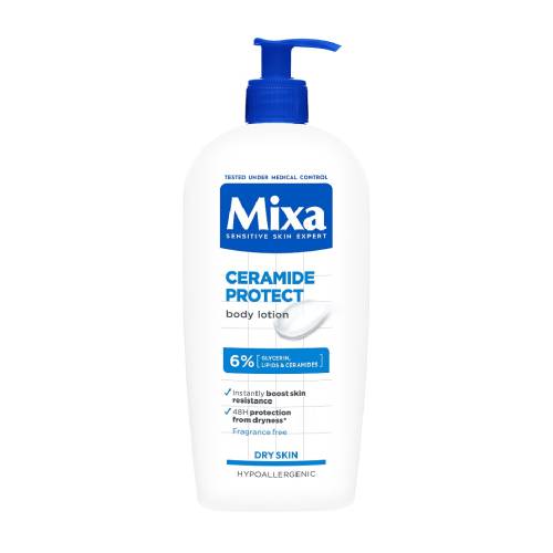 Lotiune de corp pentru piele foarte uscata Ceramide Protect, 400 ml, Mixa