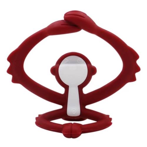Inel gingival din silicon Maimutica, Chimney Red, Mombella