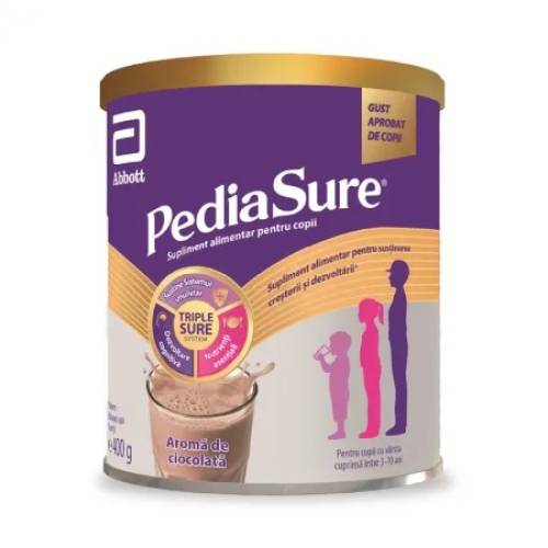Pulbere cu aroma de ciocolata PediaSure, 3-10 ani, 400 g