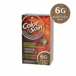 Vopsea de par blond fonce dore 6G, Color&Soin