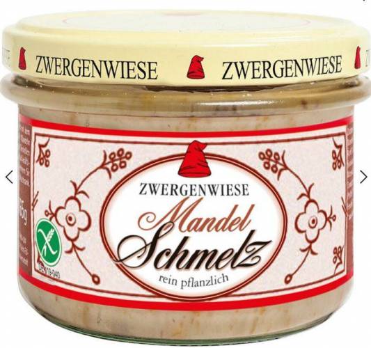Unsoare vegetala cu migdale, Fara gluten Eco-Bio 150g - Zwergenwiese