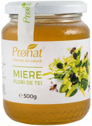 Miere flori de tei, 500g - Pronat
