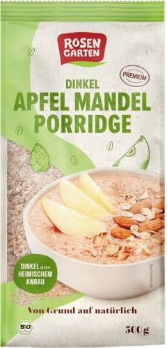 Terci din grau spelta cu mere si migdale, eco-bio, 500 g, Rosengarten