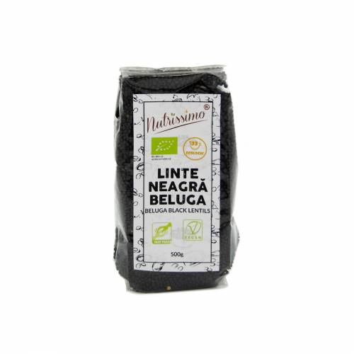 Linte neagra Beluga, eco-bio, 500 g, Nutrissimo