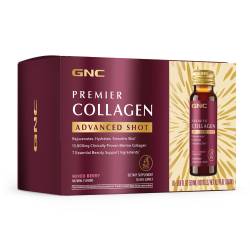 Gnc Premier Collagen Advanced Shot 13000 mg aroma de fructe de padure 10 flacoane x 50 ml