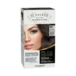 Vopsea permanenta Il Salone Plex Rebuilder Nr. 5.0 Light Brown, 100ml, Alfaparf