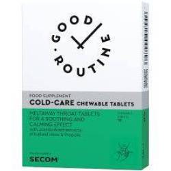 Cold-Care, pentru dureri in gat, 10 comprimate de supt, Good Routine