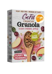 Granola cu cirese si mere fara gluten, 250g, Avena GoFit
