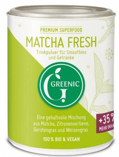 Pudra Matcha Fresh pentru smoothie-uri si bauturi Eco-Bio 110g - Greenic