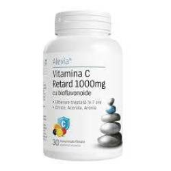 Vitamina C Retard 1000 mg cu bioflavonoide, 30 capsule, Alevia