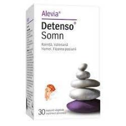 Detenso Somn, induce si mentine somnul linistit, 30 capsule vegetale, Alevia