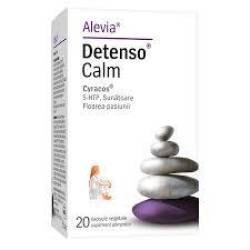 Detenso Calm, adjuvant in stari de stres, depresie, 20 capsule, Alevia