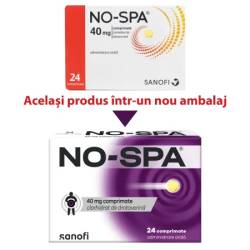 No-Spa, 40 mg, 24 comprimate, Sanofi