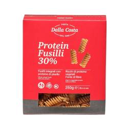 Paste fusilli cu proteine din mazare, 250g, Dalla Costa