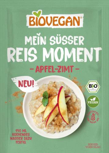 Orez desert cu mar si scorțisoara, fara gluten, eco-bio, 58 g, Biovegan