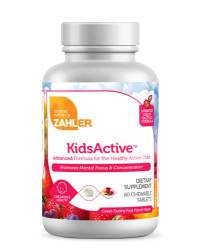 Kidsactive - imbunatatirea capacitatii de concentrare si atentie a copiilor - 60 tablete masticabile, Zahler - GNC