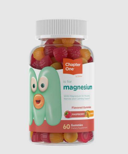 Chapter One: M is for Magnesium - Magneziu 100 mg, aroma Zmeura si Mango, 60 Jeleuri, Zahler - GNC