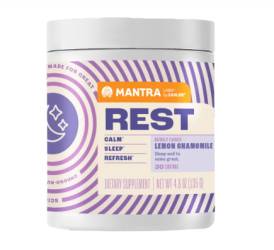 Mantra Rest - Relaxare si Somn odihnitor, aroma de Lamaie si Musetel, 135 g, Zahler - GNC
