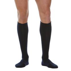 Sosete din lana si casmir, pana la genunchi, bleumarin - 5 (XL)