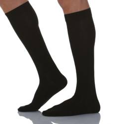 Sosete din lana si casmir, pana la genunchi, negru - 5 (XL)