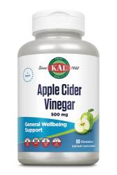 Apple Cider Vinegar 500 Mg, 60 Tab Masticabile, Secom