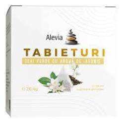 Ceai verde cu aroma de iasomie, 12 plicuri, Alevia
