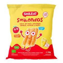 Crackers Smilondas cu porumb, naut linte, rosii si branza, + 15 luni, eco-bio, 25 g, Smileat