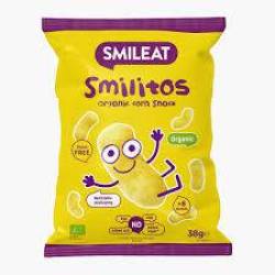 Crackers cu porumb, naut linte si morcov, Smilondas, + 15 luni, eco-bio, 25 g, Smileat