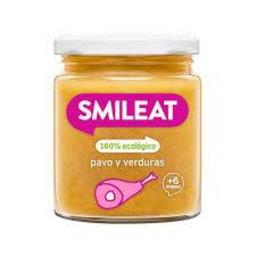 Piure de legume cu curcan si ulei masline, + 6 luni, eco-bio, 230 g, Smileat