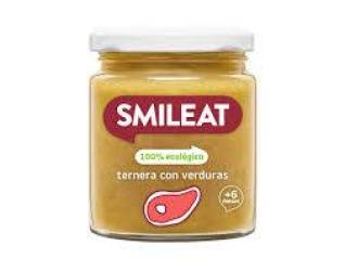 Piure de legume cu vitel si ulei masline, + 6 luni, eco-bio, 230 g, Smileat