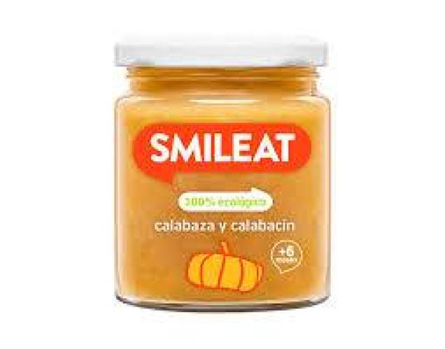 Piure de legume cu dovleac, dovlecel si ulei masline, + 6 luni, eco-bio, 230 g, Smileat