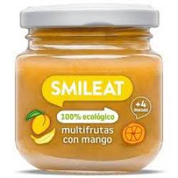 Piure din mix de fructe cu mango, + 4 luni, eco-bio, 130 g, Smileat