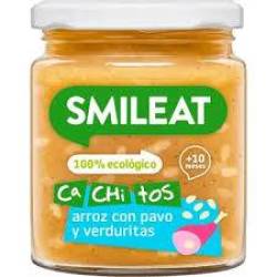 Mancare din orez, curcan si legume, + 10 luni, eco-bio, 230 g, Smileat