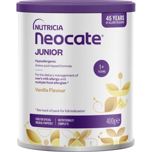 Formula hipoalergenica speciala Neocate Junior cu aroma de vanilie +12 luni, 400g, Nutricia