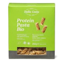 Paste proteice bio fusilli cu seminte de dovleac, 250g, Dalla Costa