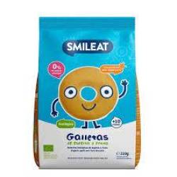 Biscuiti cerculete din grau spelta si mar, + 6 luni, eco-bio, 220 g, Smileat