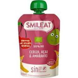 Piure din cirese, acai si amaranth, + 8 luni, eco-bio, 100 g, Smileat