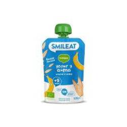 Piure din banane, iaurt si ovaz, + 9 luni, eco-bio, 100 g, Smileat