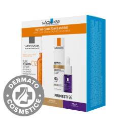 Pachet Vitamina C12 Serum 30ml + Anthelios Age Correct SPF50 15ml + Mela B3 Serum 10ml, La Roche-Posay