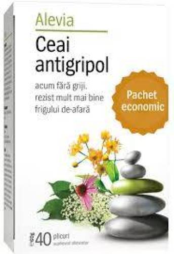 Ceai Antigripol, 40 plicuri, Alevia