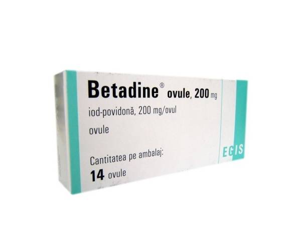 Betadine 200mg 14 ovule