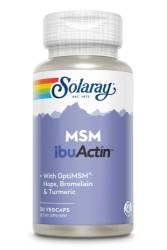MSM ibuActin Solaray, 30 capsule, Secom
