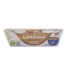 Desert din cocos cu caramel sarat, eco-bio, 2 × 125 g, Ecomil